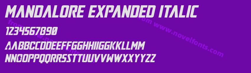 Mandalore Expanded ItalicPreview Mandalore Expanded ItalicPreview