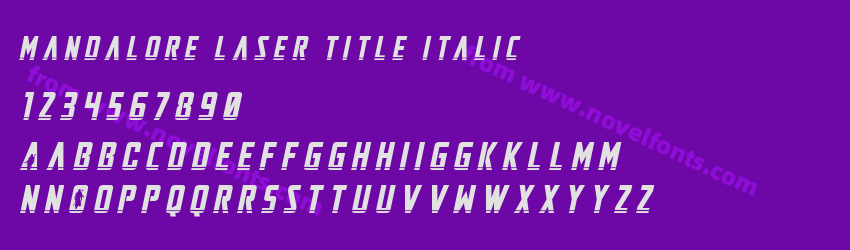 Mandalore Laser Title ItalicPreview Mandalore Laser Title ItalicPreview