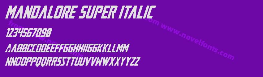 Mandalore Super ItalicPreview Mandalore Super ItalicPreview