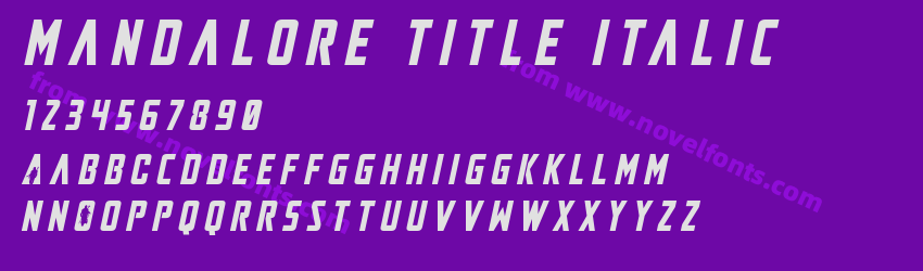 Mandalore Title ItalicPreview Mandalore Title ItalicPreview