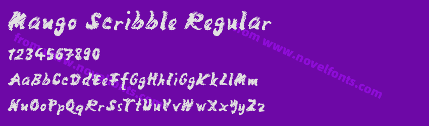Mango Scribble RegularPreview Mango Scribble RegularPreview