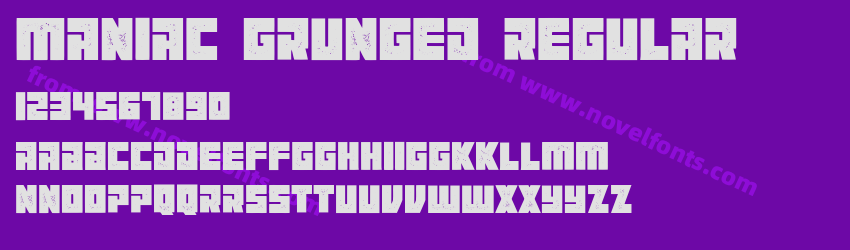 Maniac Grunged RegularPreview Maniac Grunged RegularPreview