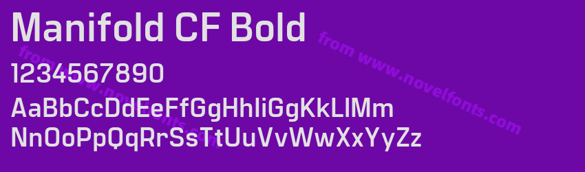 Manifold CF BoldPreview Manifold CF BoldPreview