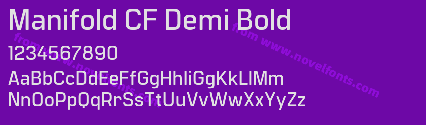 Manifold CF Demi BoldPreview Manifold CF Demi BoldPreview
