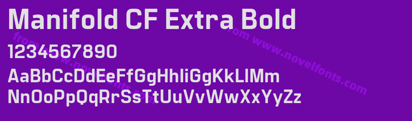 Manifold CF Extra BoldPreview Manifold CF Extra BoldPreview