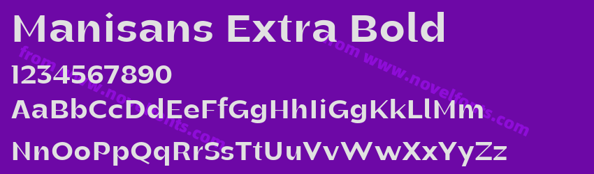 Manisans Extra BoldPreview Manisans Extra BoldPreview