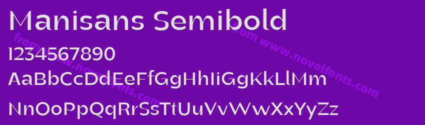 Manisans SemiboldPreview Manisans SemiboldPreview