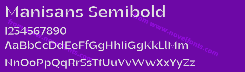 Manisans SemiboldPreview Manisans SemiboldPreview
