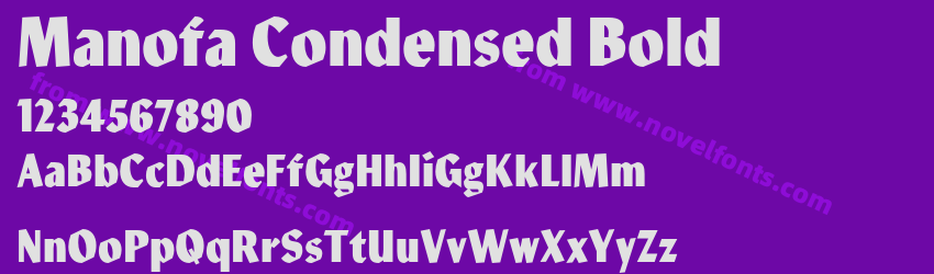 Manofa Condensed BoldPreview Manofa Condensed BoldPreview