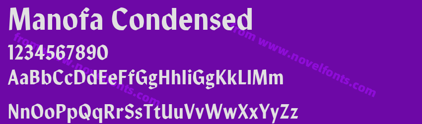 Manofa CondensedPreview Manofa CondensedPreview