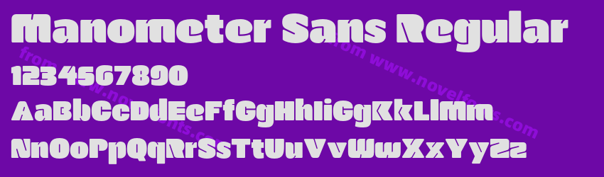 Manometer Sans RegularPreview Manometer Sans RegularPreview
