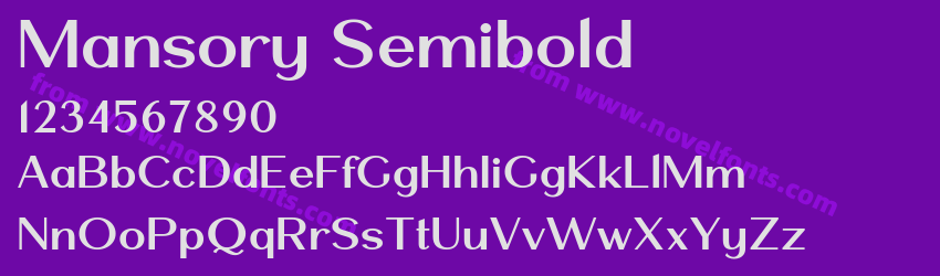 Mansory SemiboldPreview Mansory SemiboldPreview