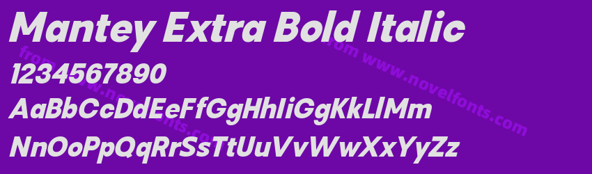 Mantey Extra Bold ItalicPreview Mantey Extra Bold ItalicPreview