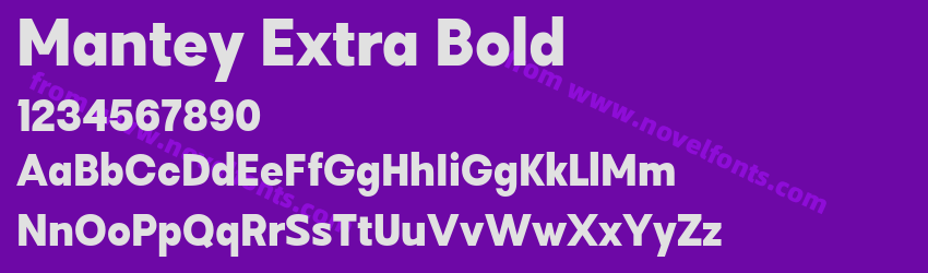 Mantey Extra BoldPreview Mantey Extra BoldPreview