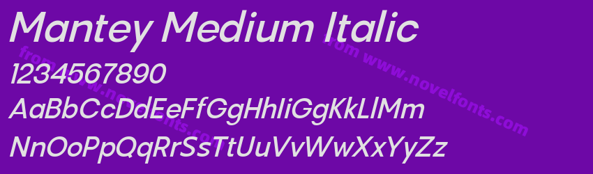 Mantey Medium ItalicPreview Mantey Medium ItalicPreview