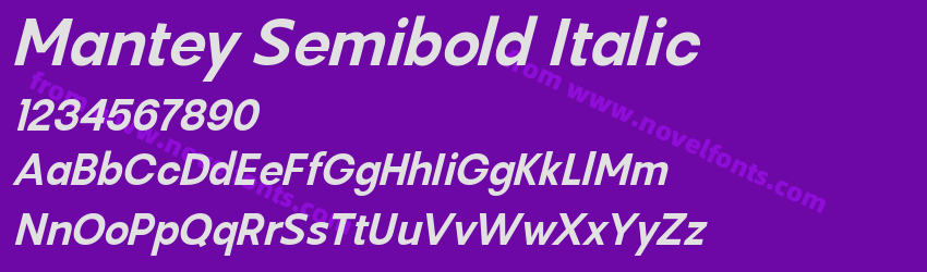 Mantey Semibold ItalicPreview Mantey Semibold ItalicPreview