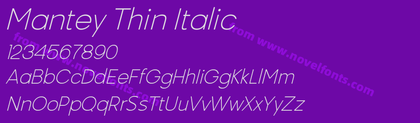 Mantey Thin ItalicPreview Mantey Thin ItalicPreview