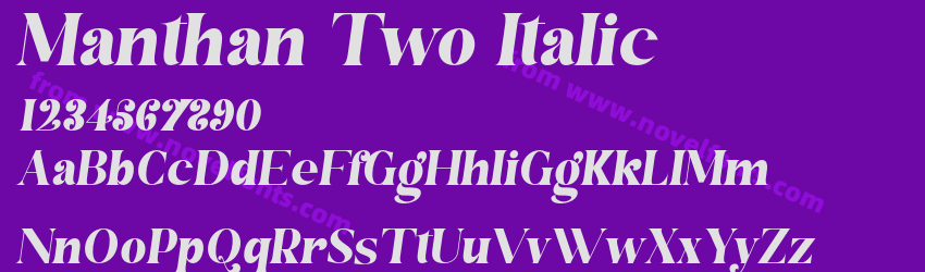 Manthan Two ItalicPreview Manthan Two ItalicPreview