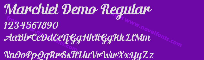 Marchiel Demo RegularPreview Marchiel Demo RegularPreview