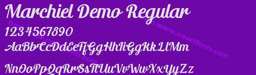 Marchiel Demo RegularPreview Marchiel Demo RegularPreview