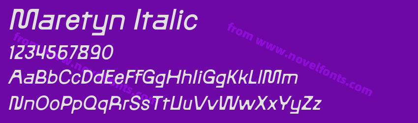 Maretyn ItalicPreview Maretyn ItalicPreview
