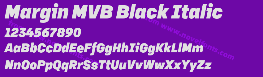 Margin MVB Black ItalicPreview