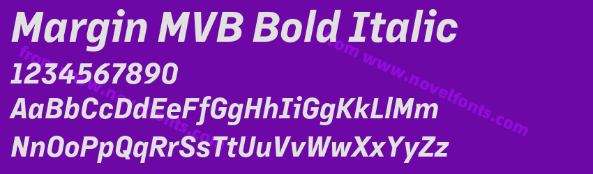 Margin MVB Bold ItalicPreview
