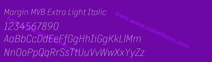 Margin MVB Extra Light ItalicPreview