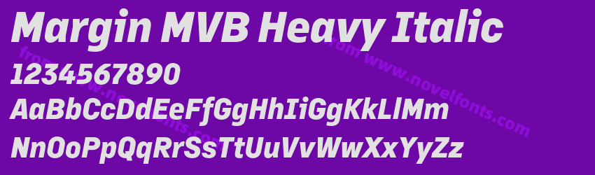 Margin MVB Heavy ItalicPreview