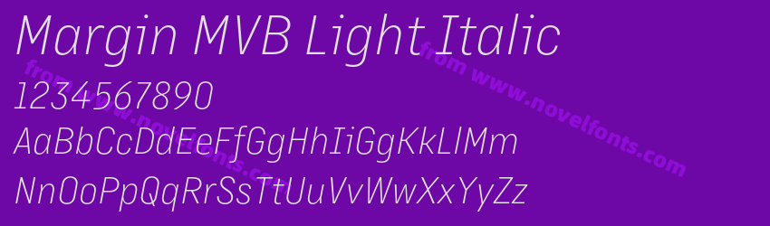 Margin MVB Light ItalicPreview