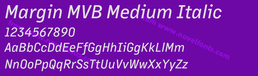 Margin MVB Medium ItalicPreview