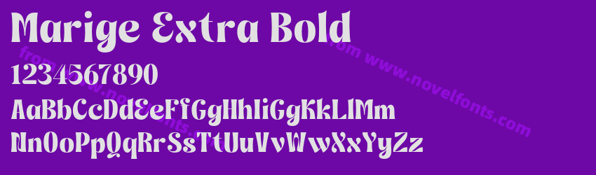 Marige Extra BoldPreview Marige Extra BoldPreview