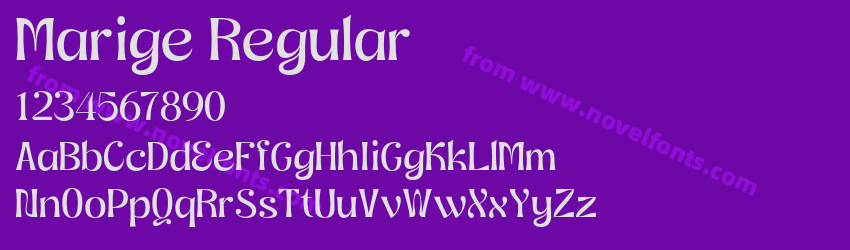 Marige RegularPreview Marige RegularPreview
