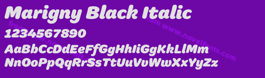 Marigny Black ItalicPreview Marigny Black ItalicPreview