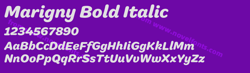 Marigny Bold ItalicPreview Marigny Bold ItalicPreview