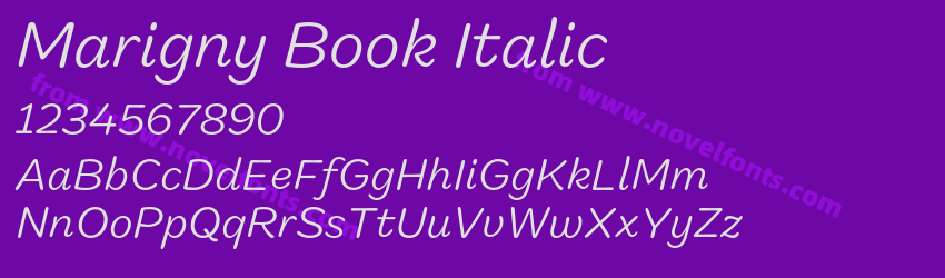 Marigny Book ItalicPreview Marigny Book ItalicPreview