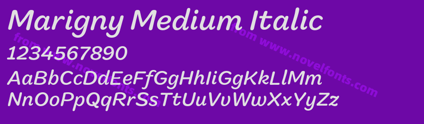 Marigny Medium ItalicPreview Marigny Medium ItalicPreview