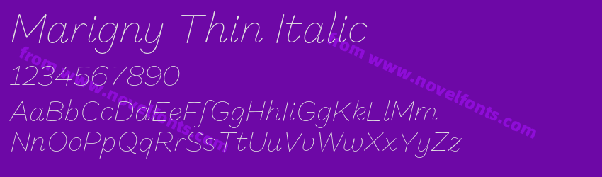 Marigny Thin ItalicPreview Marigny Thin ItalicPreview