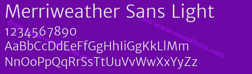 Merriweather Sans LightPreview