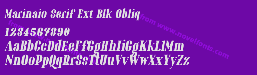 Marinaio Serif Ext Blk ObliqPreview Marinaio Serif Ext Blk ObliqPreview