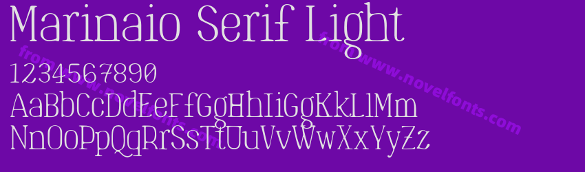 Marinaio Serif LightPreview Marinaio Serif LightPreview