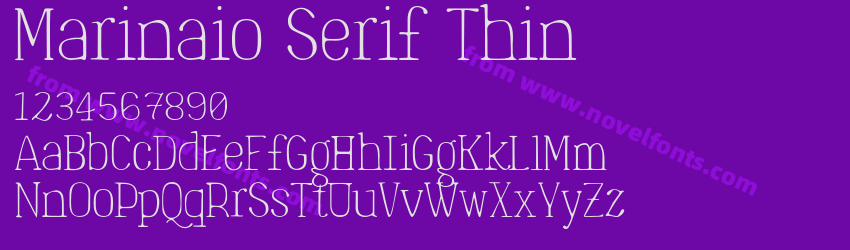 Marinaio Serif ThinPreview Marinaio Serif ThinPreview