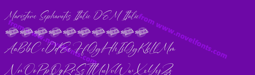 Maristone Sephanotis Italic DEM ItalicPreview Maristone Sephanotis Italic DEM ItalicPreview