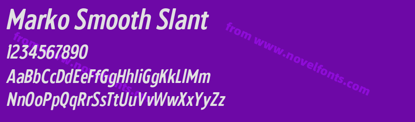 Marko Smooth SlantPreview Marko Smooth SlantPreview