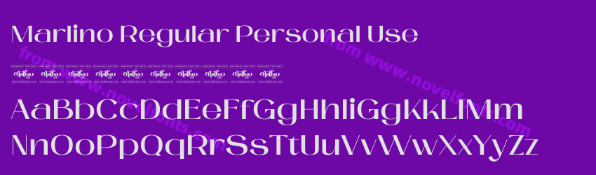 Marlino Regular Personal UsePreview Marlino Regular Personal UsePreview