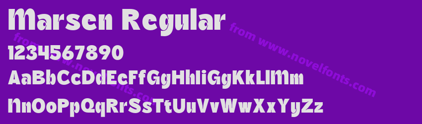 Marsen RegularPreview Marsen RegularPreview