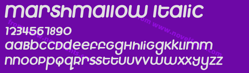 Marshmallow ItalicPreview Marshmallow ItalicPreview