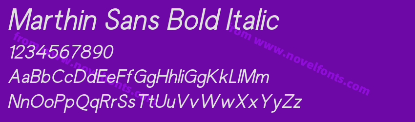 Marthin Sans Bold ItalicPreview Marthin Sans Bold ItalicPreview