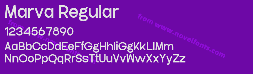 Marva RegularPreview Marva RegularPreview