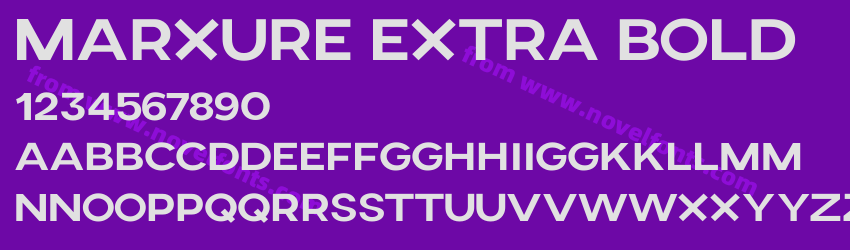 Marxure Extra BoldPreview Marxure Extra BoldPreview